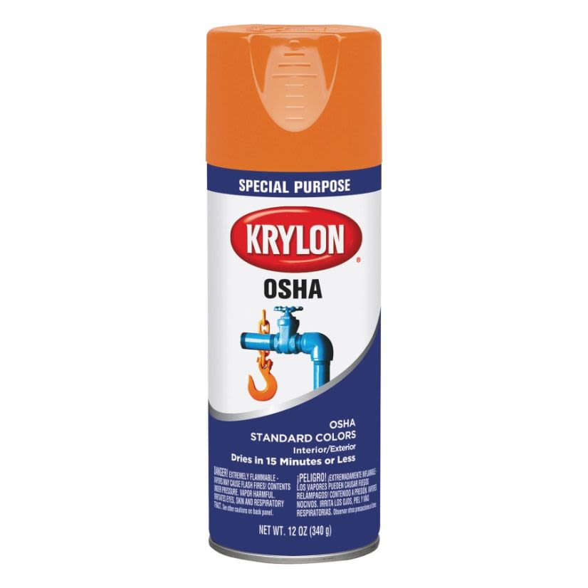 KRYLON 425-K02410 SAFETY ORANGE FIVE BALL INTERIOR/EXTERIOR SPRAY PAINT - 6EA/CS